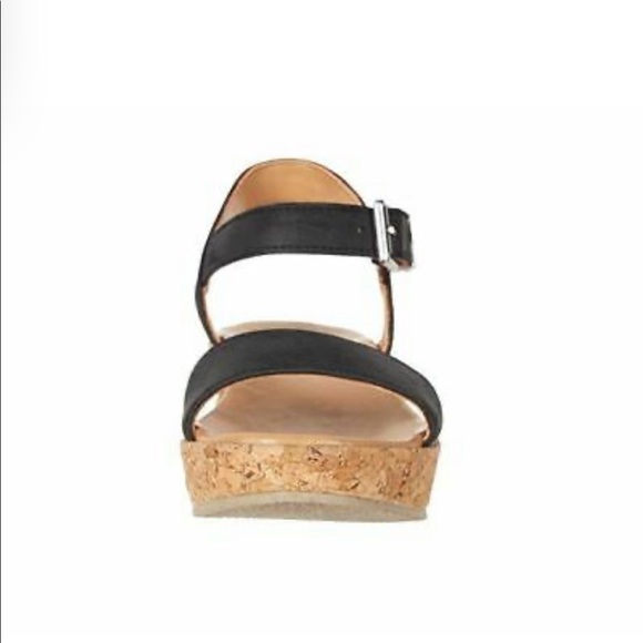 UGG Kids Black Sandals with Cork Wedge - Picture 4 of 12